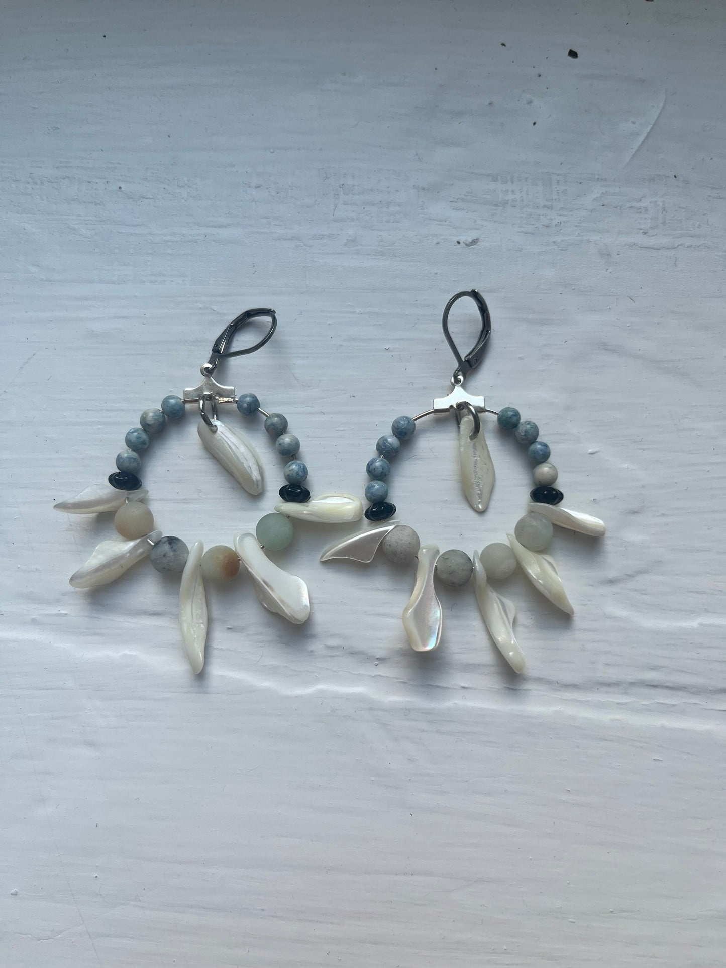 Pearl chip dangles