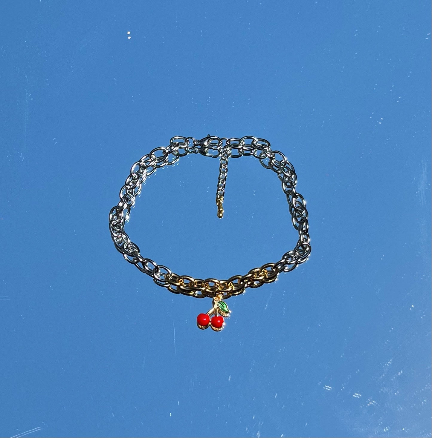 Cherry anklet
