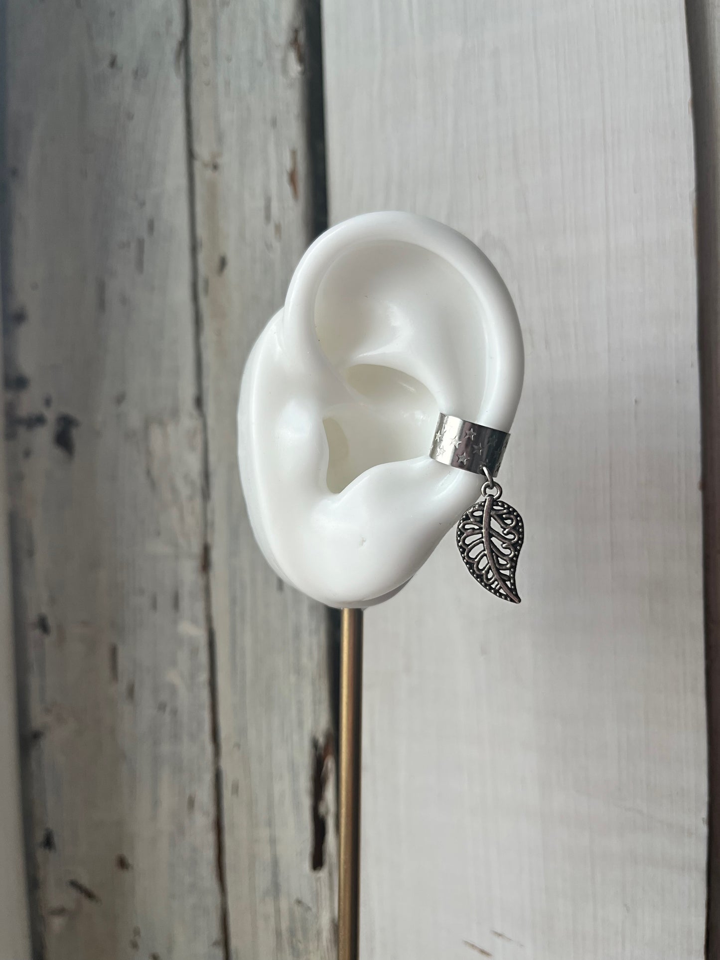 Silver leaf cuff