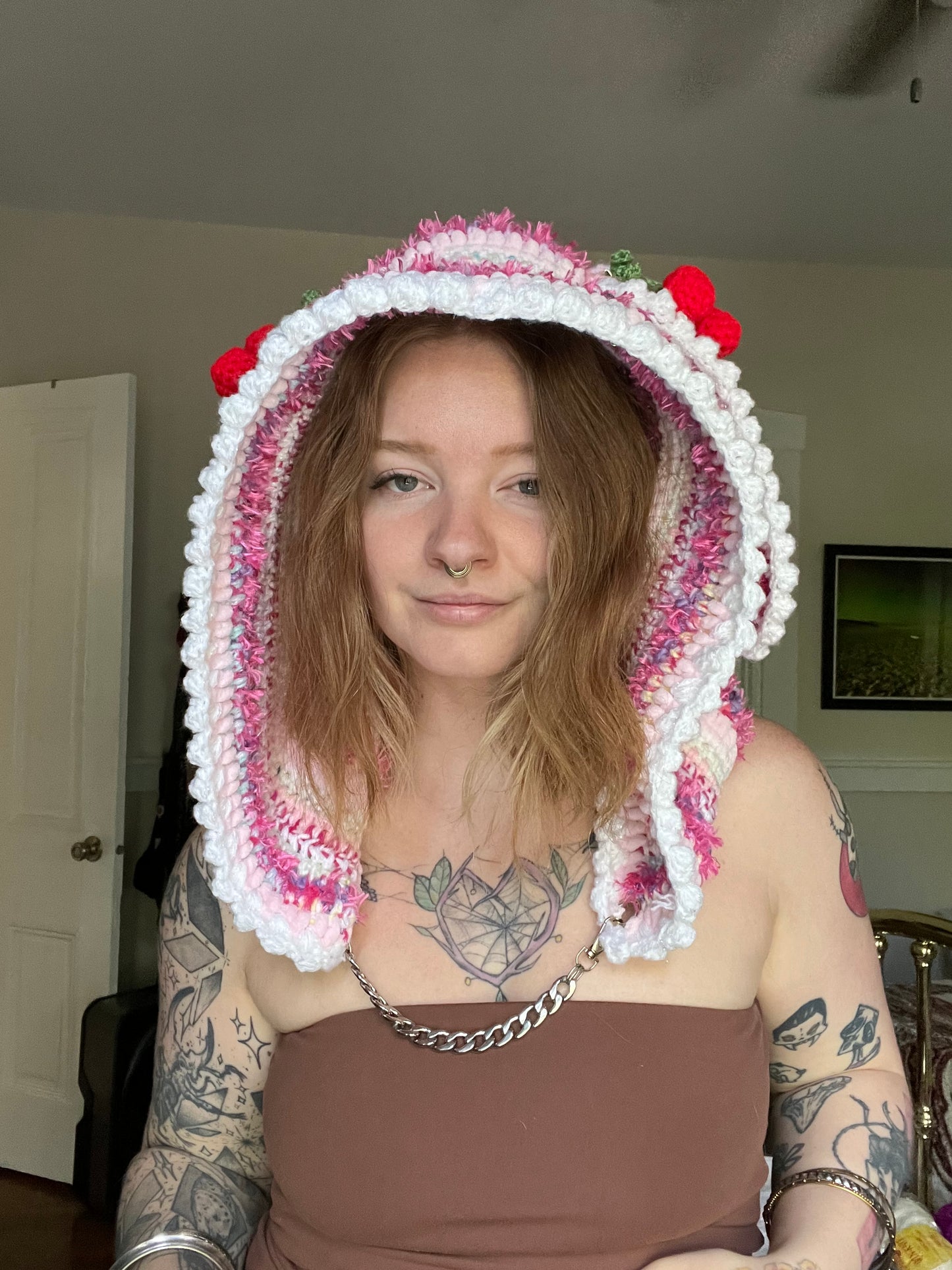Cake bunny hood