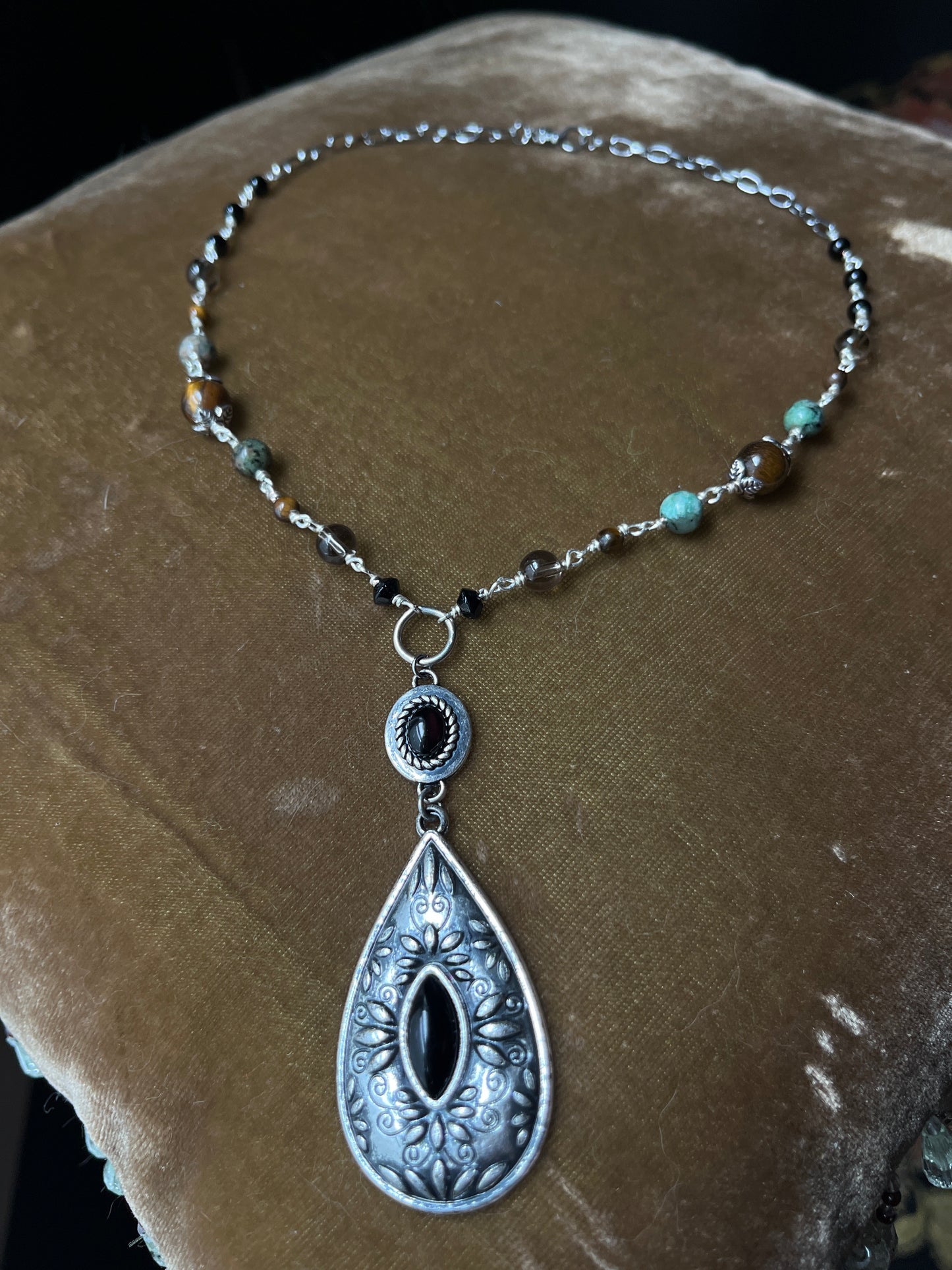 Sage necklace