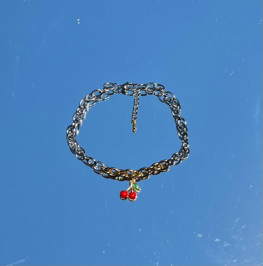 Cherry anklet