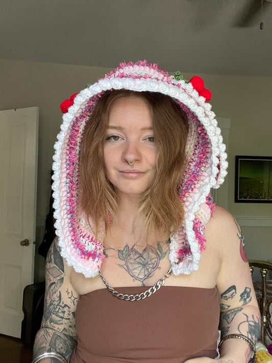 Cake bunny hood