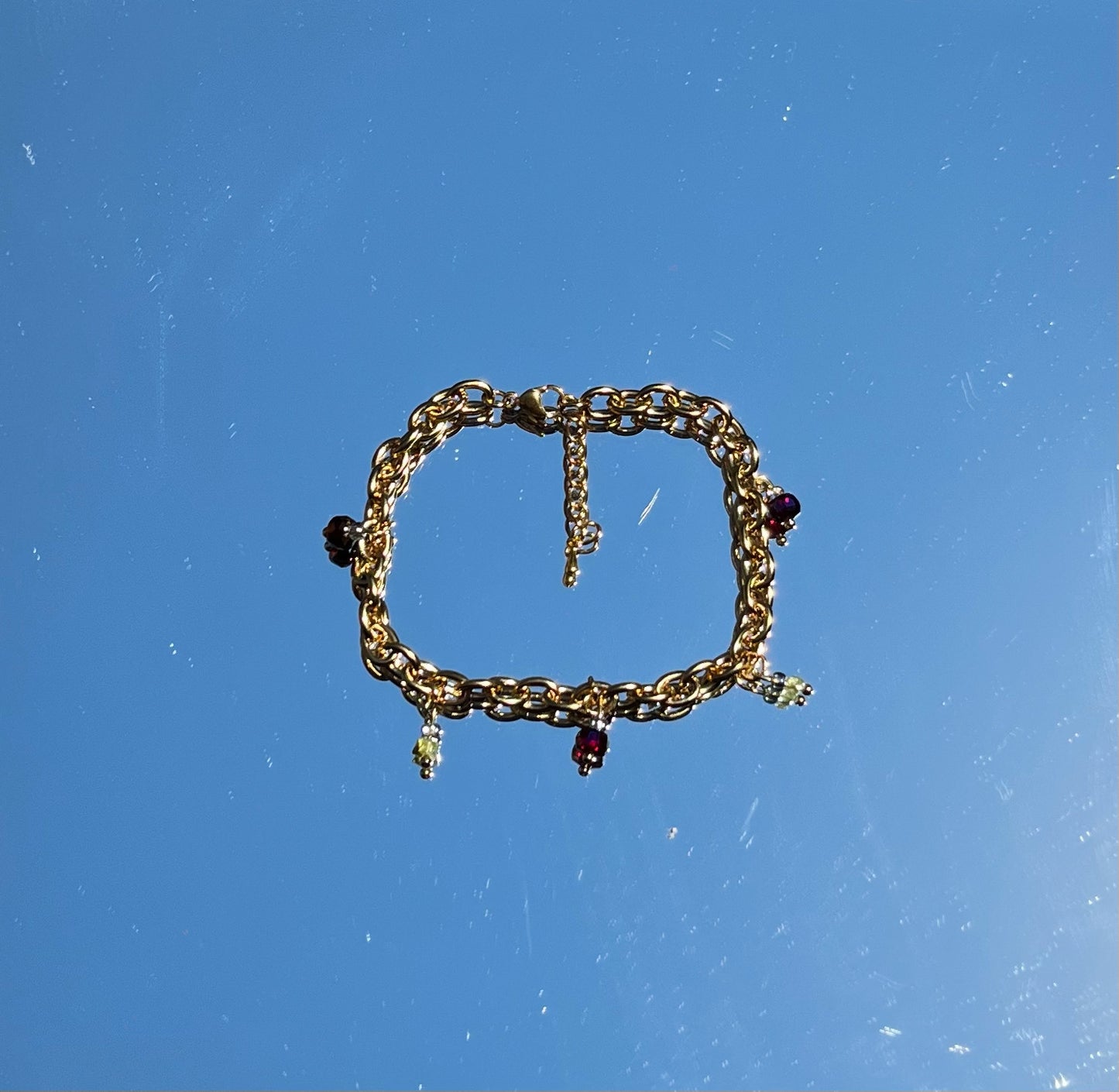 Peridot anklet