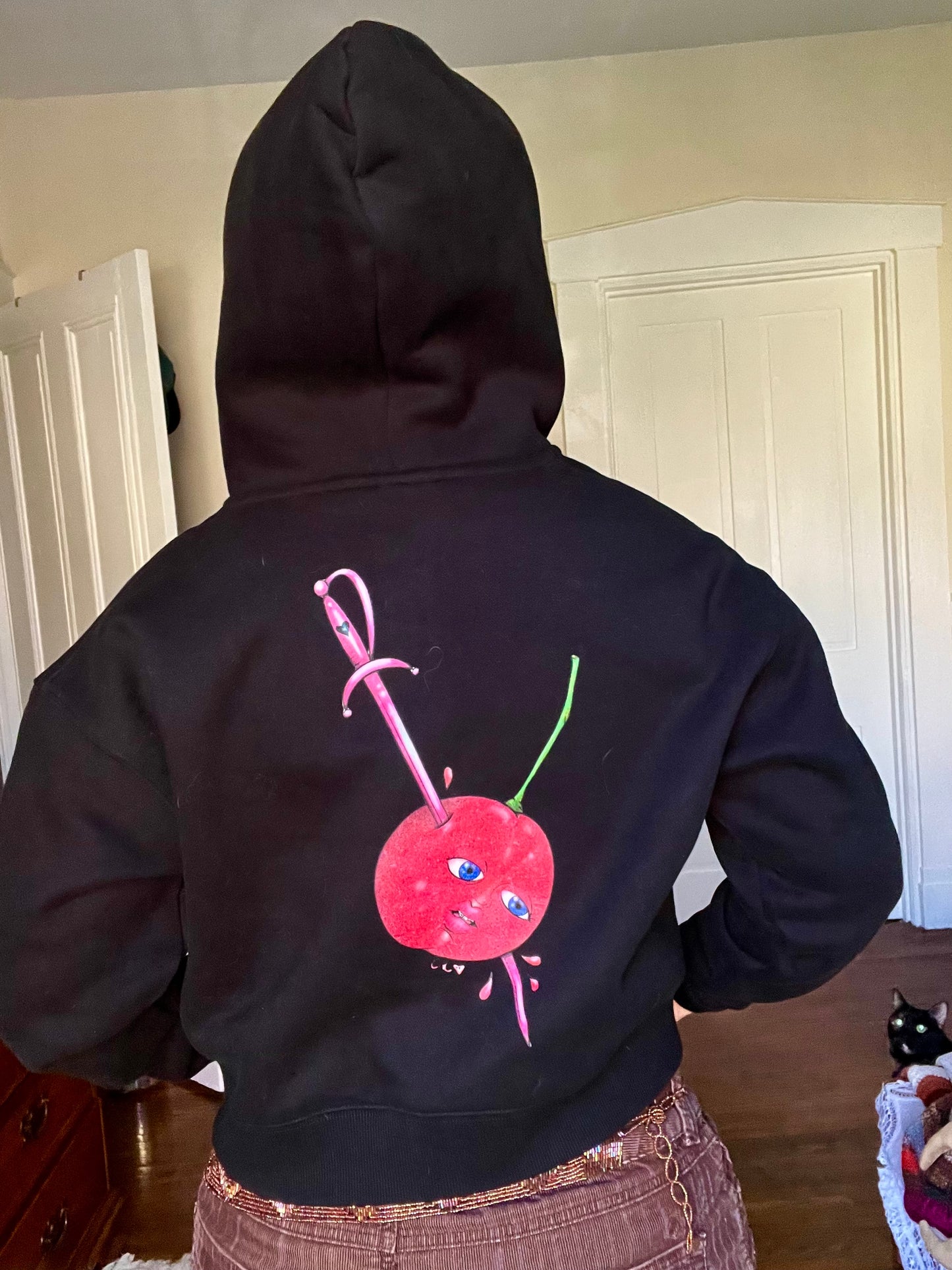 Shirley Temple crop zip up