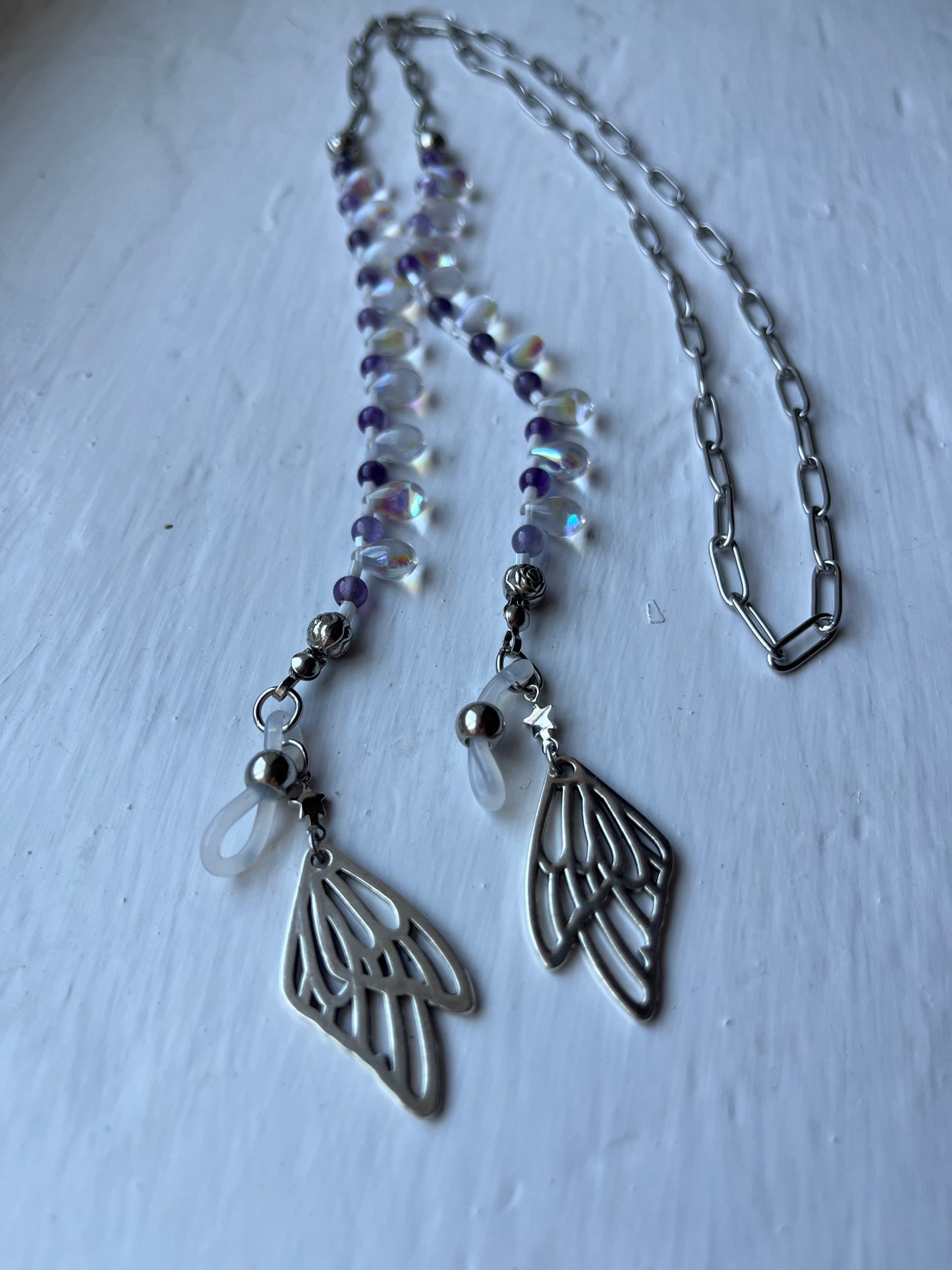 Fairy wing glasses chain