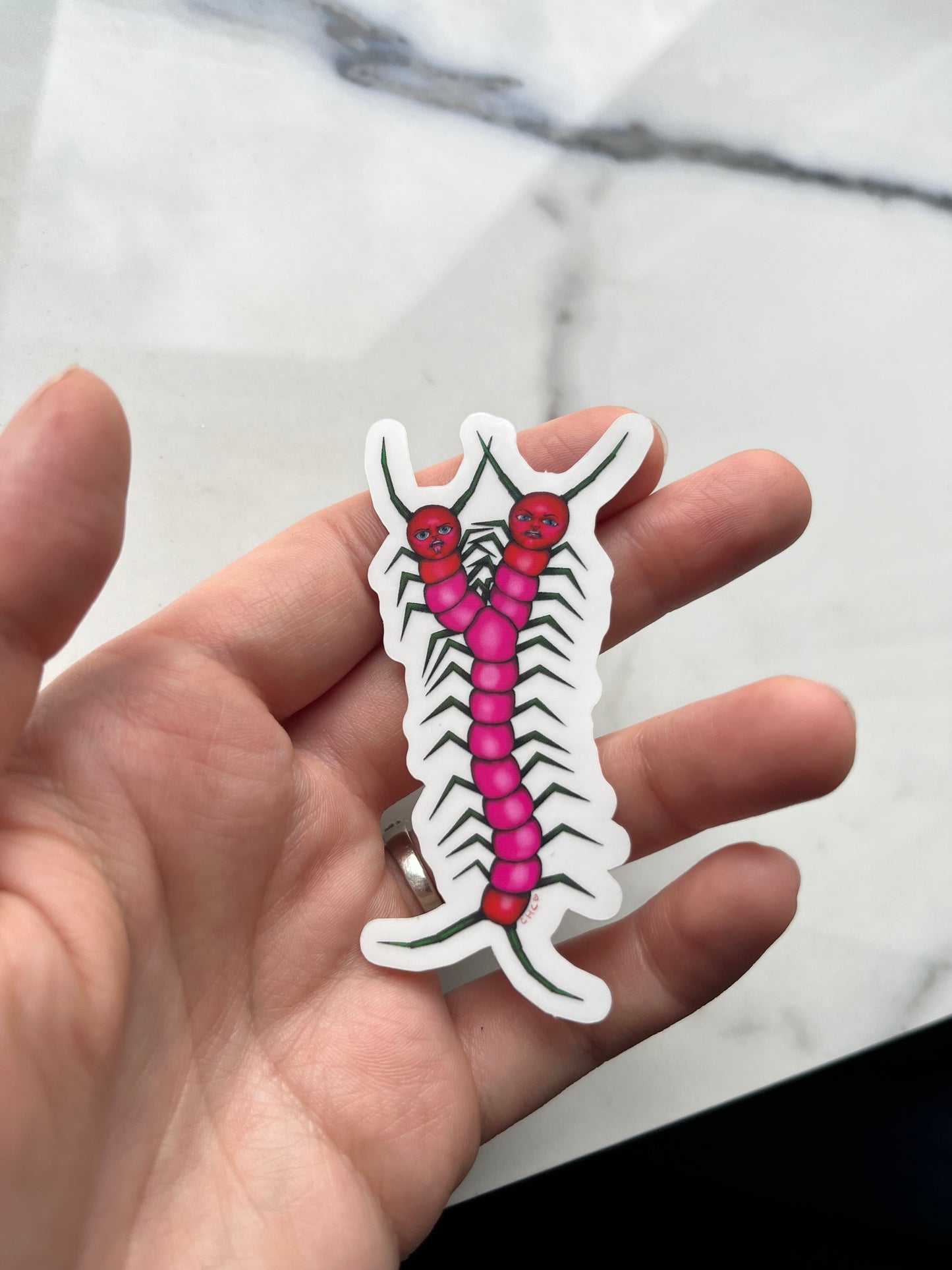 Creepy crawly sticker