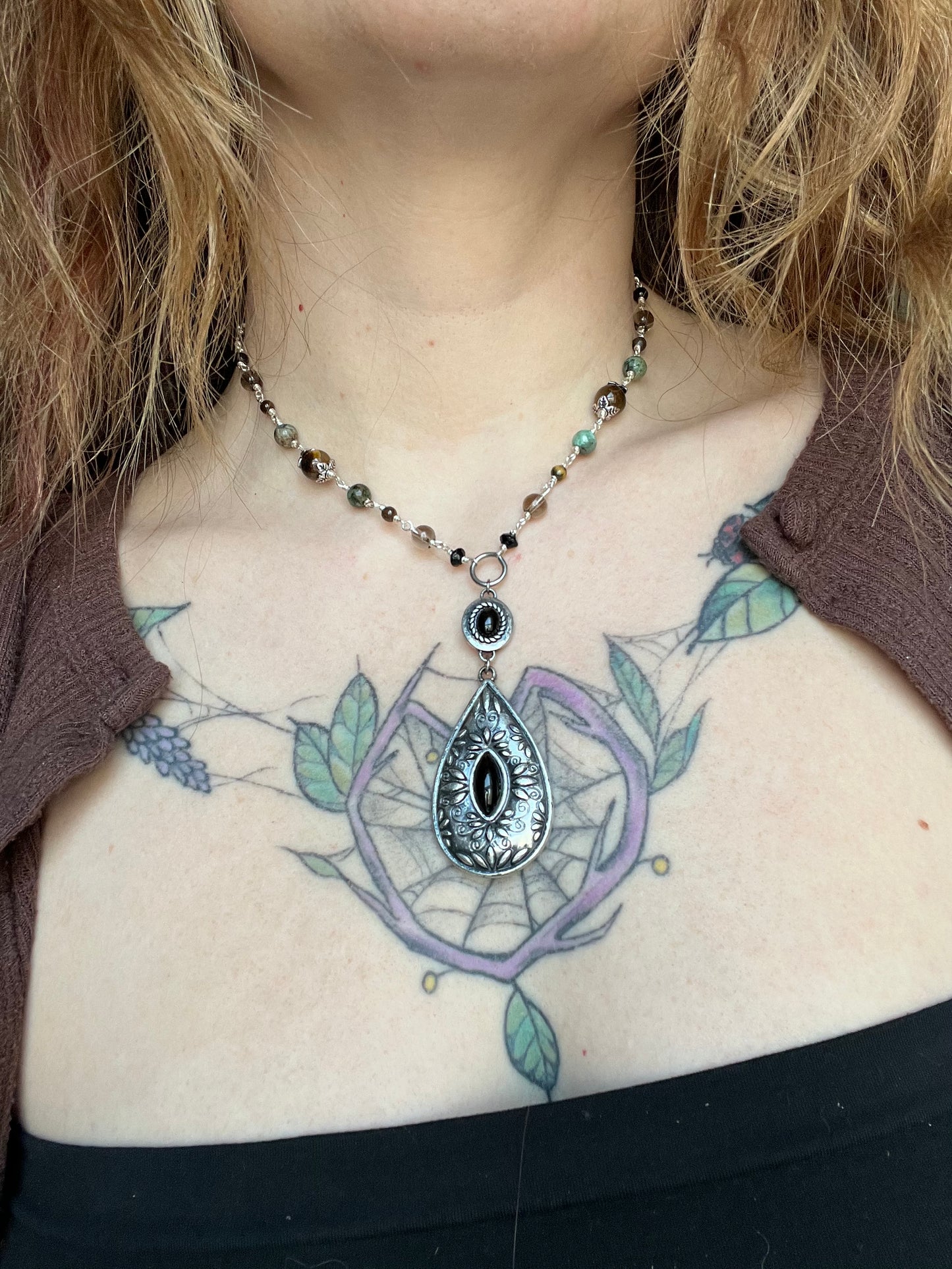 Sage necklace
